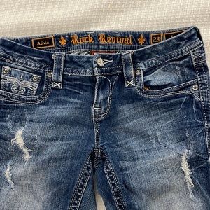 Rock Revival Destructed Vintage Jeans  - Style ALIVIA Sz 28/31